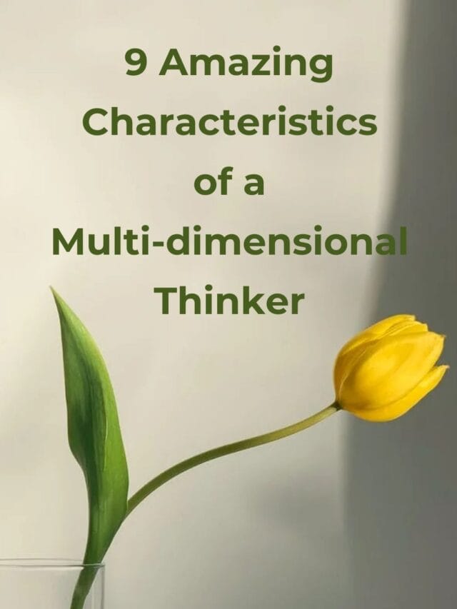 9 Amazing Characteristics of A Multi-Dimensional Thinker