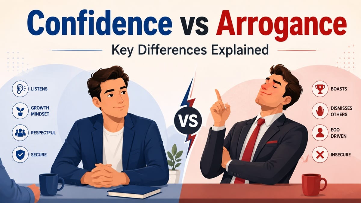 confidence vs arrogance 10 clear differences