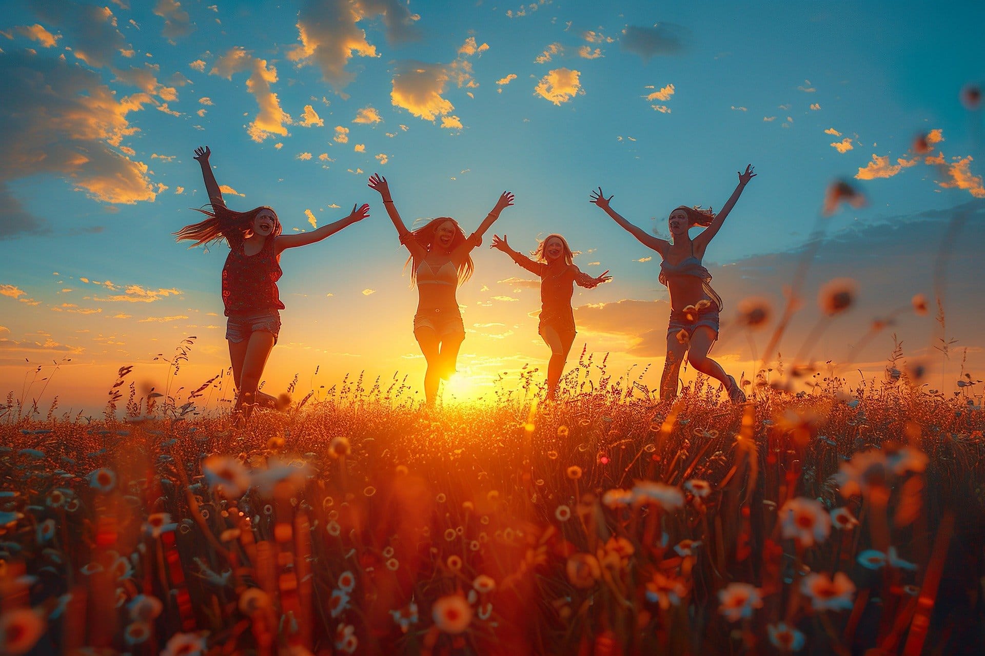 shared joy with friends